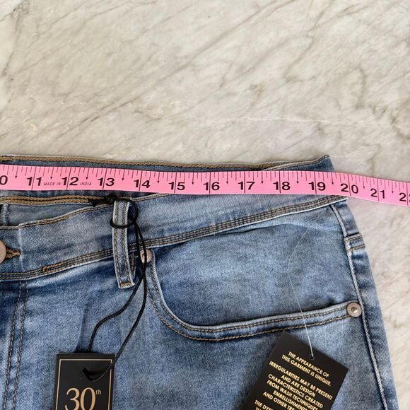 DG2 by Diane Gilman Classic Stretch Denim Swirl Bootcut Jean Chambray Sz 22W NWT - Picture 5 of 7